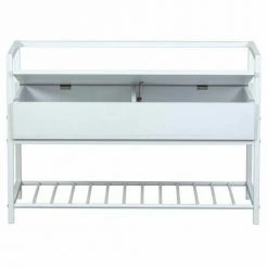 Altobuy Meubles D'entrée Et à Chaussures Banc à Chaussure Avec Coffre De Rangement -Meubles d'appoint Soldes banc a chaussure avec coffre de rangement 2