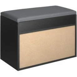 Tectake Meubles D'entrée Et à Chaussures Banc à Chaussures JASMINA Avec Coussin D'assise 60x30x43,5cm Effet -Meubles d'appoint Soldes banc a chaussures jasmina avec coussin d assise 60x30x43 5cm effet 14
