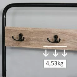 Homcom Meubles D'entrée Et à Chaussures Banc à Chaussures Porte-manteaux Style Industriel 13 Homcom Meubles D'entrée Et à Chaussures Banc à Chaussures Porte-manteaux Style Industriel -Meubles d'appoint Soldes banc a chaussures porte manteaux style industriel 5