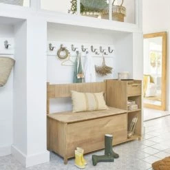 Maisons Du Monde Meubles D'entrée Et à Chaussures Banc D'entrée 1 Tiroir Avec Coffre En Sisal -Meubles d'appoint Soldes banc d entree 1 tiroir avec coffre en sisal 1000 10 7 220177 2