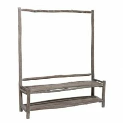 Hellin Meubles D'entrée Et à Chaussures Banc Porte-manteau En Chêne Brut