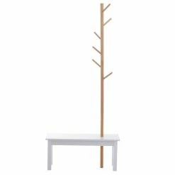 Homcom Portemanteaux Et Patères Banc Porte-manteaux 2 En 1 Blanc Bois Bambou 12 Homcom Portemanteaux Et Patères Banc Porte-manteaux 2 En 1 Blanc Bois Bambou -Meubles d'appoint Soldes banc porte manteaux 2 en 1 blanc bois bambou 4