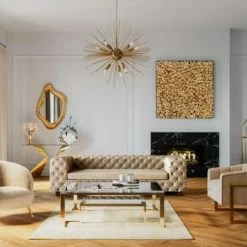 Kare Design Portemanteaux Et Patères Chariot à Bagages En Acier Doré -Meubles d'appoint Soldes chariot a bagages en acier dore 4