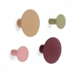 Remember Portemanteaux Et Patères Crochets Multicolores - Lot De 4 -Meubles d'appoint Soldes crochets multicolores lot de 4 6