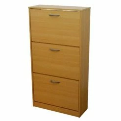 Calicosy Meubles D'entrée Et à Chaussures Etagère à Chaussures 3 Tiroirs - Blanc -Meubles d'appoint Soldes etagere a chaussures 3 tiroirs blanc 3