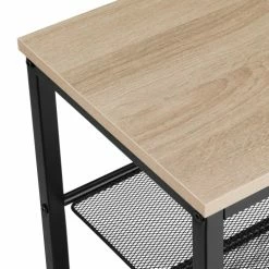 Tectake Meubles D'entrée Et à Chaussures Étagère à Chaussures NEWPORT 80,5x30,5x72,5cm Bois Clair Industriel, -Meubles d'appoint Soldes etagere a chaussures newport 80 5x30 5x72 5cm bois clair industriel 2