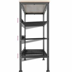 Tectake Meubles D'entrée Et à Chaussures Étagère à Chaussures WOLVERHAMPTON 75,5x30,5x69,5cm Effet Bois Clair -Meubles d'appoint Soldes etagere a chaussures wolverhampton 75 5x30 5x69 5cm effet bois clair 3