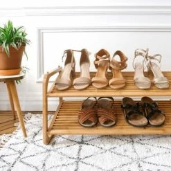 Compactor Meubles D'entrée Et à Chaussures Étagère Range-chaussures 75 X 33 X H.34 Cm -Meubles d'appoint Soldes etagere range chaussures 75 x 33 x h 34 cm 1