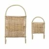 Bloomingville Portemanteaux Et Patères Lot De 2 Crochets En Rotin Beige -Meubles d'appoint Soldes lot de 2 crochets en rotin beige