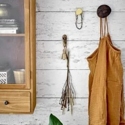 Nouveaux produits -Meubles d'appoint Soldes lot de 3 crochets en aluminium dore 1