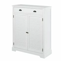 Maisons Du Monde Meubles D'entrée Et à Chaussures Meuble à Chaussures 2 Portes 1 Tiroir Blanc -Meubles d'appoint Soldes meuble a chaussures 2 portes 1 tiroir blanc 1000 11 1 186059 2