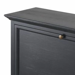 Maisons Du Monde Meubles D'entrée Et à Chaussures Meuble à Chaussures 2 Portes Noir -Meubles d'appoint Soldes meuble a chaussures 2 portes noir 1000 0 36 219878 3