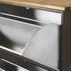 Maisons Du Monde Meubles D'entrée Et à Chaussures Meuble à Chaussures 2 Tiroirs En Métal Et Sapin -Meubles d'appoint Soldes meuble a chaussures 2 tiroirs en metal et sapin 1000 13 9 186231 4