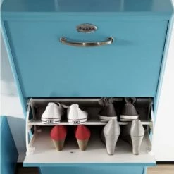 Meubles & Design Meubles D'entrée Et à Chaussures Meuble à Chaussures Design Bleu -Meubles d'appoint Soldes meuble a chaussures design bleu 1