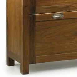 MOYCOR Meubles D'entrée Et à Chaussures Meuble à Chaussures En Bois Marron -Meubles d'appoint Soldes meuble a chaussures en bois marron 3