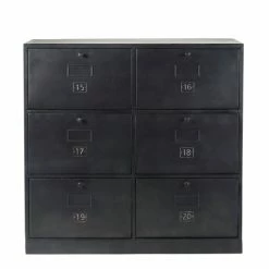 Maisons Du Monde Meubles D'entrée Et à Chaussures Meuble à Chaussures En Métal Noir Finition Mate Et Patinée L103