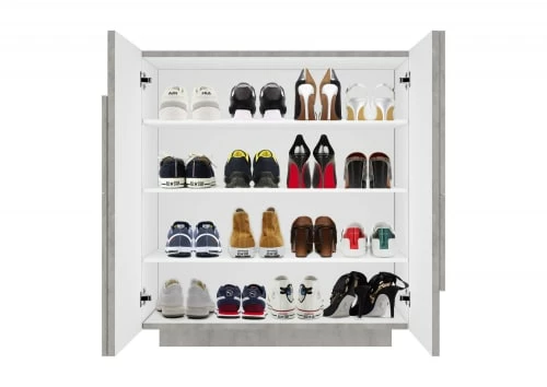 Dmora Meubles D'entrée Et à Chaussures Meuble à Chaussures Moderne Effet Bois Béton 7 Dmora Meubles D'entrée Et à Chaussures Meuble à Chaussures Moderne Effet Bois Béton – Image 5