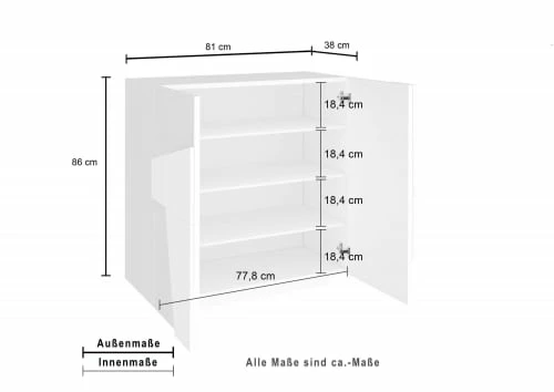 Dmora Meubles D'entrée Et à Chaussures Meuble à Chaussures Moderne Effet Bois Béton 8 Dmora Meubles D'entrée Et à Chaussures Meuble à Chaussures Moderne Effet Bois Béton – Image 6