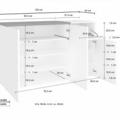 Dmora Meubles D'entrée Et à Chaussures Meuble à Chaussures Moderne Effet Bois Blanc -Meubles d'appoint Soldes meuble a chaussures moderne effet bois blanc 19