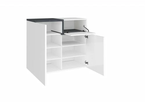 Dmora Meubles D'entrée Et à Chaussures Meuble à Chaussures Moderne Effet Bois Blanc 5 Dmora Meubles D'entrée Et à Chaussures Meuble à Chaussures Moderne Effet Bois Blanc – Image 3