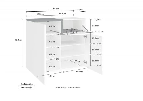 Dmora Meubles D'entrée Et à Chaussures Meuble à Chaussures Moderne Effet Bois Blanc 6 Dmora Meubles D'entrée Et à Chaussures Meuble à Chaussures Moderne Effet Bois Blanc – Image 4
