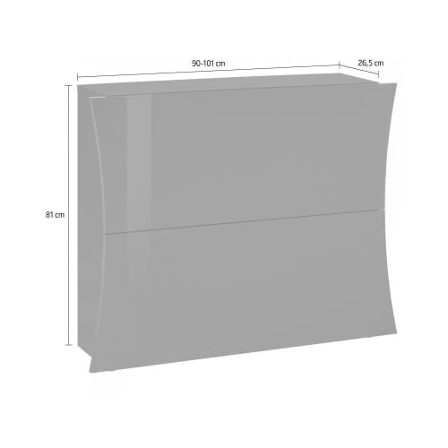 Dmora Meubles D'entrée Et à Chaussures Meuble à Chaussures Moderne Effet Bois Blanc Brillant 6 Dmora Meubles D'entrée Et à Chaussures Meuble à Chaussures Moderne Effet Bois Blanc Brillant – Image 4