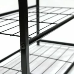 The Home Deco Factory Meubles D'entrée Et à Chaussures Meuble à Chaussures Noir -Meubles d'appoint Soldes meuble a chaussures noir 4