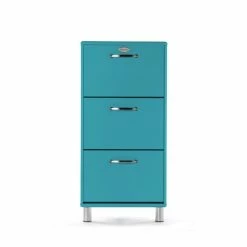 Tenzo Meubles D'entrée Et à Chaussures Meuble à Chaussures Vintage H121cm Turquoise