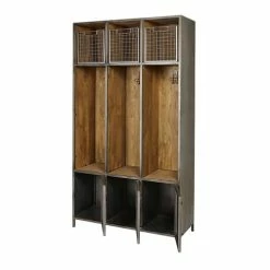 Maisons Du Monde Meubles D'entrée Et à Chaussures Meuble D'entrée 3 Portes Métal Gris Et Manguier Massif -Meubles d'appoint Soldes meuble d entree 3 portes metal gris et manguier massif 1000 13 4 165644 3