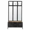 Maisons Du Monde Meubles D'entrée Et à Chaussures Meuble D'entrée Avec Miroir En Métal Noir -Meubles d'appoint Soldes meuble d entree avec miroir en metal noir 1000 15 6 146827 0