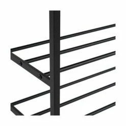 Wadiga Portemanteaux Et Patères Meuble D'entrée Banc + Portemanteau Bois Et Métal Noir -Meubles d'appoint Soldes meuble d entree banc portemanteau bois et metal noir 4