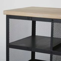 Maisons Du Monde Meubles D'entrée Et à Chaussures Meuble D'entrée En Pin Massif Et Métal Noir -Meubles d'appoint Soldes meuble d entree en pin massif et metal noir 1000 5 10 209479 3