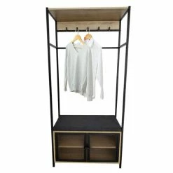 RED DECO Meubles D'entrée Et à Chaussures Meuble D'entrée Médium MDF Bois Clair H172CM -Meubles d'appoint Soldes meuble d entree medium mdf bois clair h172cm 4