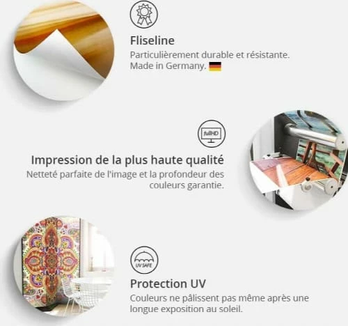 Artgeist Paravents Paravent 5 Volets Noir 5 Artgeist Paravents Paravent 5 Volets Noir – Image 3