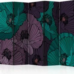 Artgeist Paravents Paravent 5 Volets Violet