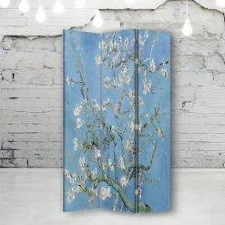 Legendarte Paravents Paravent - Cloison Amandier En Fleurs - Van Gogh Cm 110x150 (3 Volets) -Meubles d'appoint Soldes paravent cloison amandier en fleurs van gogh cm 110x150 3 volets 2