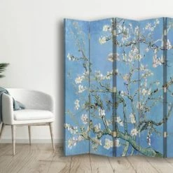 Legendarte Paravents Paravent - Cloison Amandier En Fleurs - Van Gogh Cm 180x170 (5 Volets) -Meubles d'appoint Soldes paravent cloison amandier en fleurs van gogh cm 180x170 5 volets 2