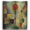 Legendarte Paravents Paravent Cloison Ballon Rouge - Paul Klee 145x180cm (4 Volets) -Meubles d'appoint Soldes paravent cloison ballon rouge paul klee 145x180cm 4 volets