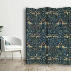 Legendarte Paravents Paravent - Cloison Bird - William Morris 180x170cm (5 Volets) 8 Legendarte Paravents Paravent - Cloison Bird - William Morris 180x170cm (5 Volets) -Meubles d'appoint Soldes paravent cloison bird william morris 180x170cm 5 volets 2