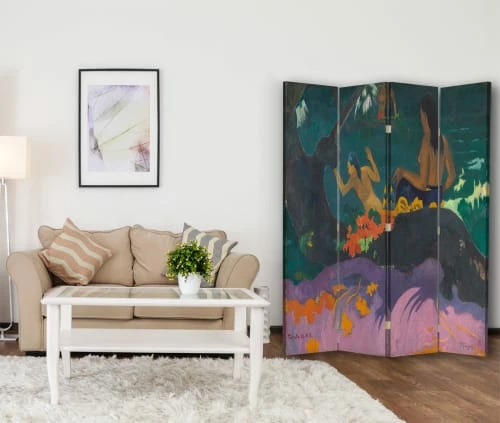 Legendarte Paravents Paravent Cloison Fatata Te Miti - Paul Gauguin 145x180cm (4 Volets) 5 Legendarte Paravents Paravent Cloison Fatata Te Miti - Paul Gauguin 145x180cm (4 Volets) – Image 3