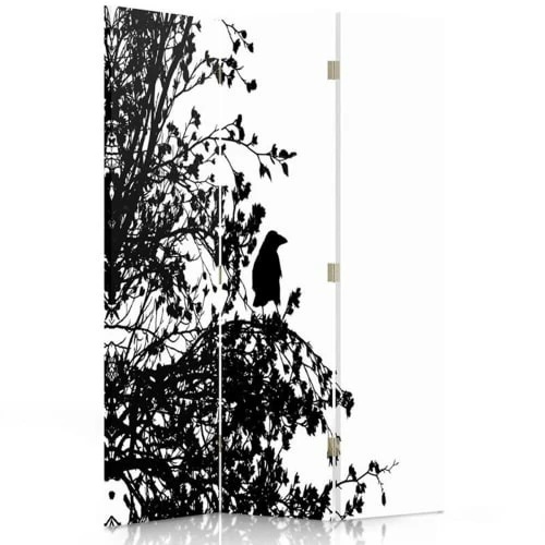 Legendarte Paravents Paravent - Cloison Forest Silhouette Cm 110x150 (3 Volets) 3 Legendarte Paravents Paravent - Cloison Forest Silhouette Cm 110x150 (3 Volets)