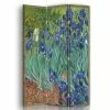 Legendarte Paravents Paravent - Cloison Iris - Vincent Van Gogh Cm 110x150 (3 Volets) -Meubles d'appoint Soldes paravent cloison iris vincent van gogh cm 110x150 3 volets