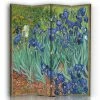 Legendarte Paravents Paravent - Cloison Iris - Vincent Van Gogh Cm 145x170 (4 Volets) 1 Legendarte Paravents Paravent - Cloison Iris - Vincent Van Gogh Cm 145x170 (4 Volets) -Meubles d'appoint Soldes paravent cloison iris vincent van gogh cm 145x170 4 volets