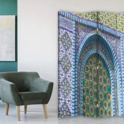 Legendarte Paravents Paravent - Cloison Jérusalem - Mont Du Temple Cm 145x170 (4 Volets) -Meubles d'appoint Soldes paravent cloison jerusalem mont du temple cm 145x170 4 volets 2