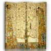 Legendarte Paravents Paravent - Cloison L'Arbre De Vie - Gustav Klimt 145x180cm (4 Volets) -Meubles d'appoint Soldes paravent cloison l arbre de vie gustav klimt 145x180cm 4 volets