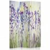 Legendarte Paravents Paravent Cloison Lavender Watercolour 110x150cm (3 Volets) -Meubles d'appoint Soldes paravent cloison lavender watercolour 110x150cm 3 volets