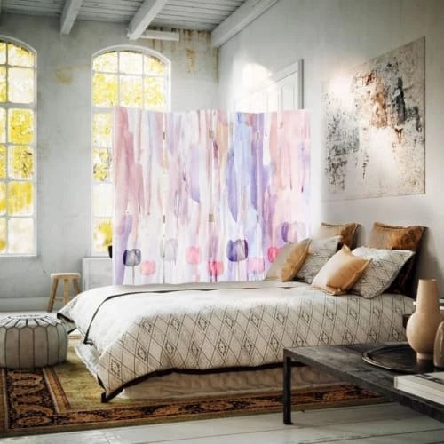 Legendarte Paravents Paravent - Cloison Modern Art Tulip Cm 145x170 (4 Volets) 4 Legendarte Paravents Paravent - Cloison Modern Art Tulip Cm 145x170 (4 Volets) – Image 2