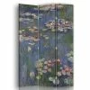 Legendarte Paravents Paravent Cloison Nymphéas - Claude Monet 110x150cm (3 Volets) -Meubles d'appoint Soldes paravent cloison nympheas claude monet 110x150cm 3 volets