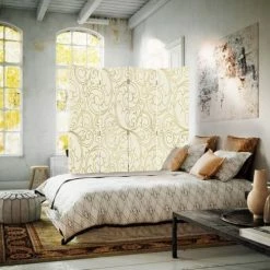 Legendarte Paravents Paravent Cloison Ornate Pattern 145x180cm (4 Volets) -Meubles d'appoint Soldes paravent cloison ornate pattern 145x180cm 4 volets 1