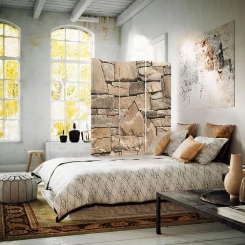 Legendarte Paravents Paravent Cloison Stonewall 110x150cm (3 Volets) 5 Legendarte Paravents Paravent Cloison Stonewall 110x150cm (3 Volets) – Image 3